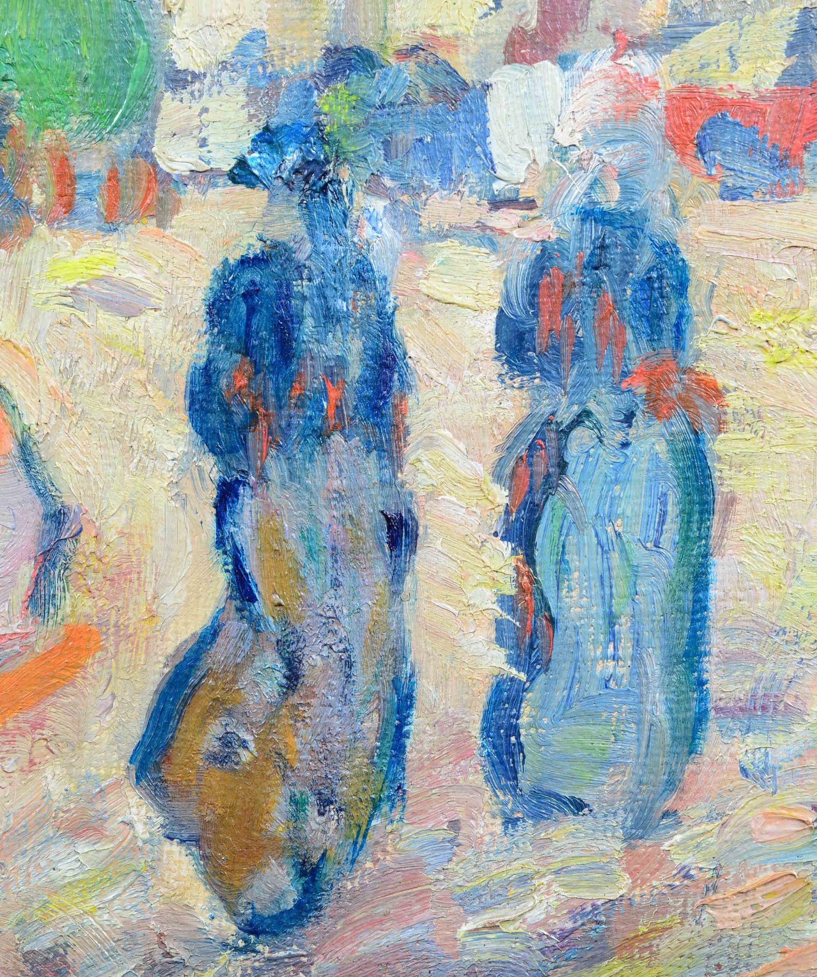 VALTAT, LOUIS: "Promeneuses au bord de l'eau, environs de Paris". - Image 6 of 6