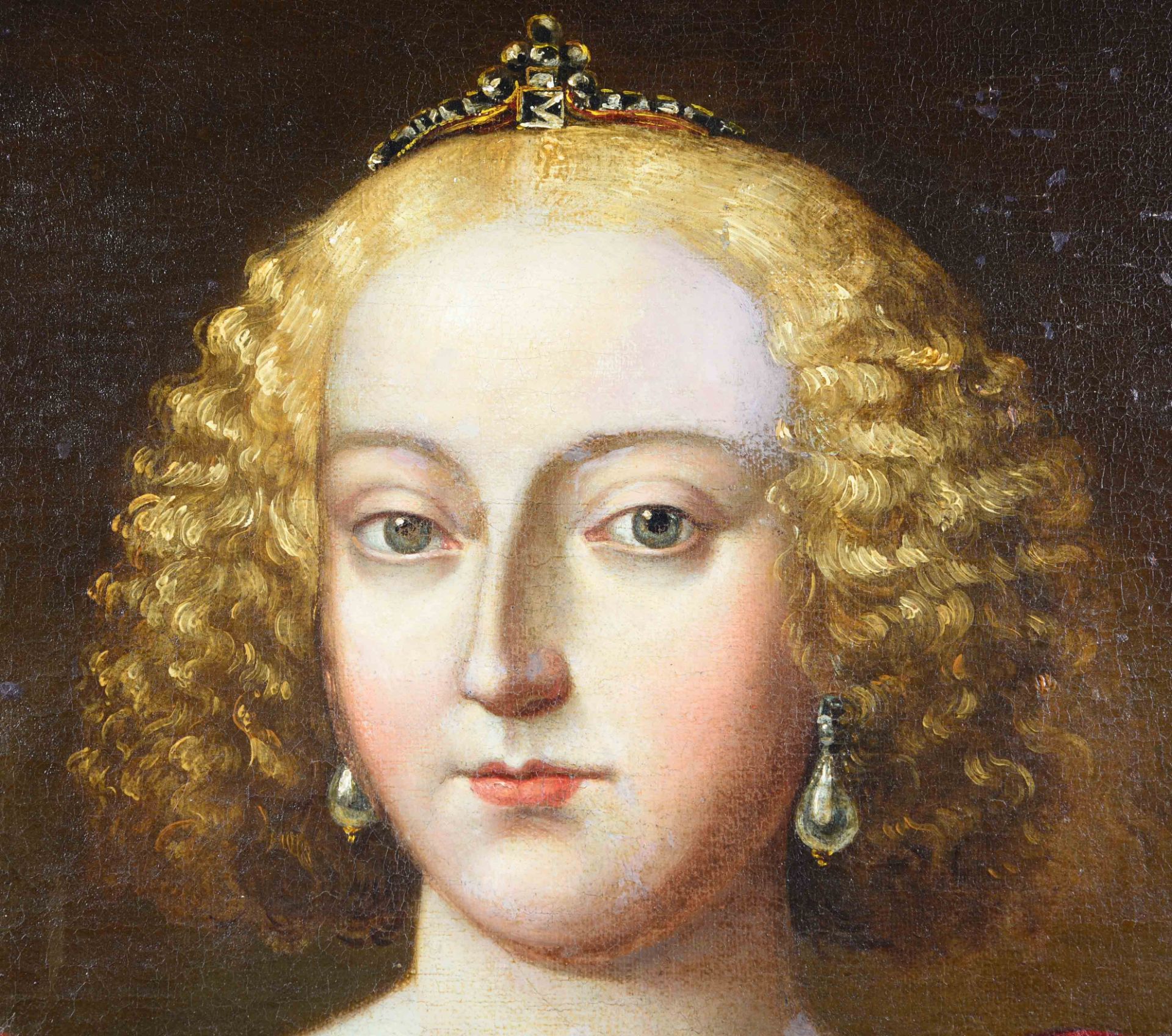 ÖSTERREICH/UNGARN, 18. JH.: Porträt von Maria Theresia im Krönungsornat. - Image 5 of 6