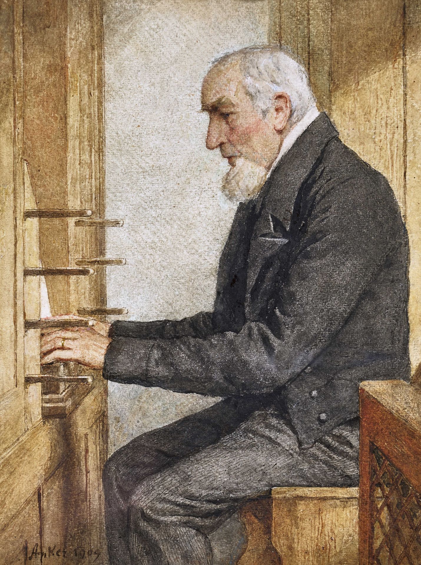 ANKER, ALBERT: Der Organist.