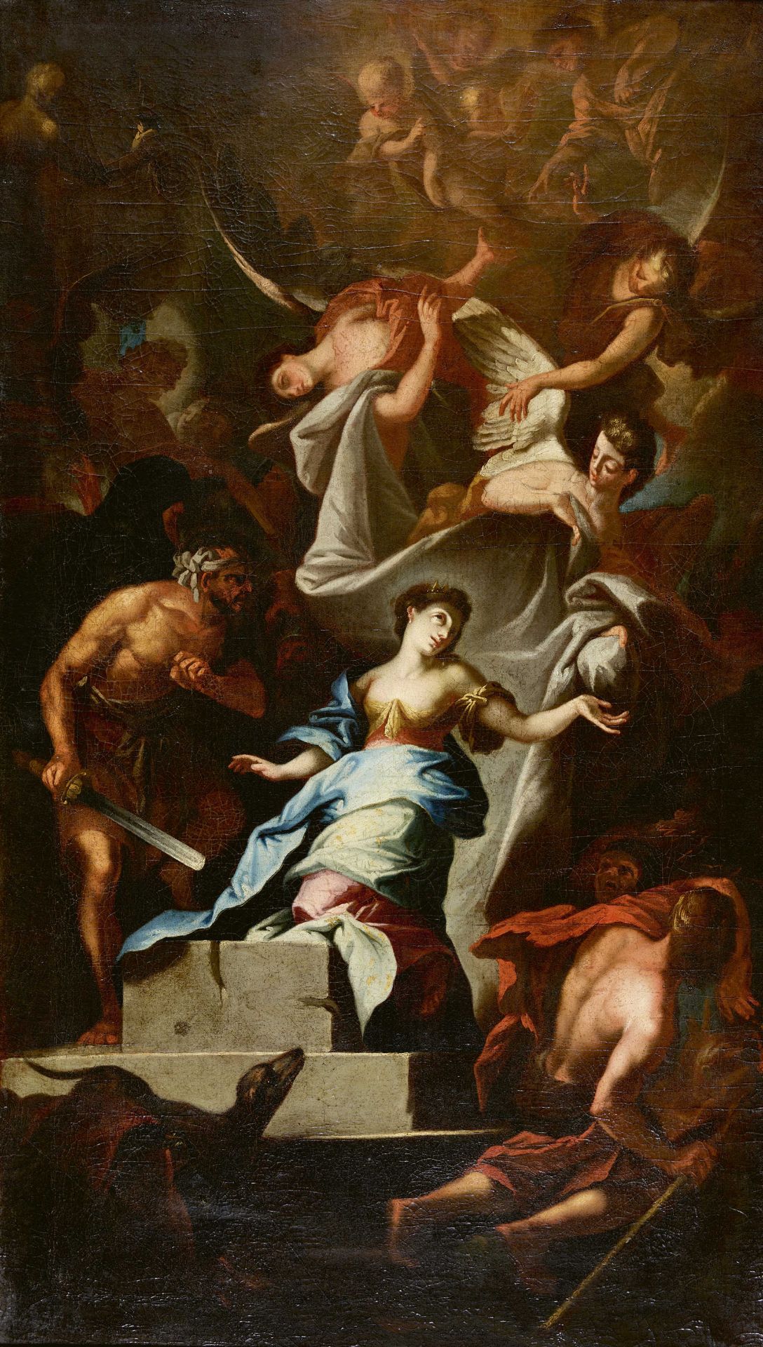ITALIEN, 17. JH.: Martyrium der Heiligen Katharina von Alexandrien.