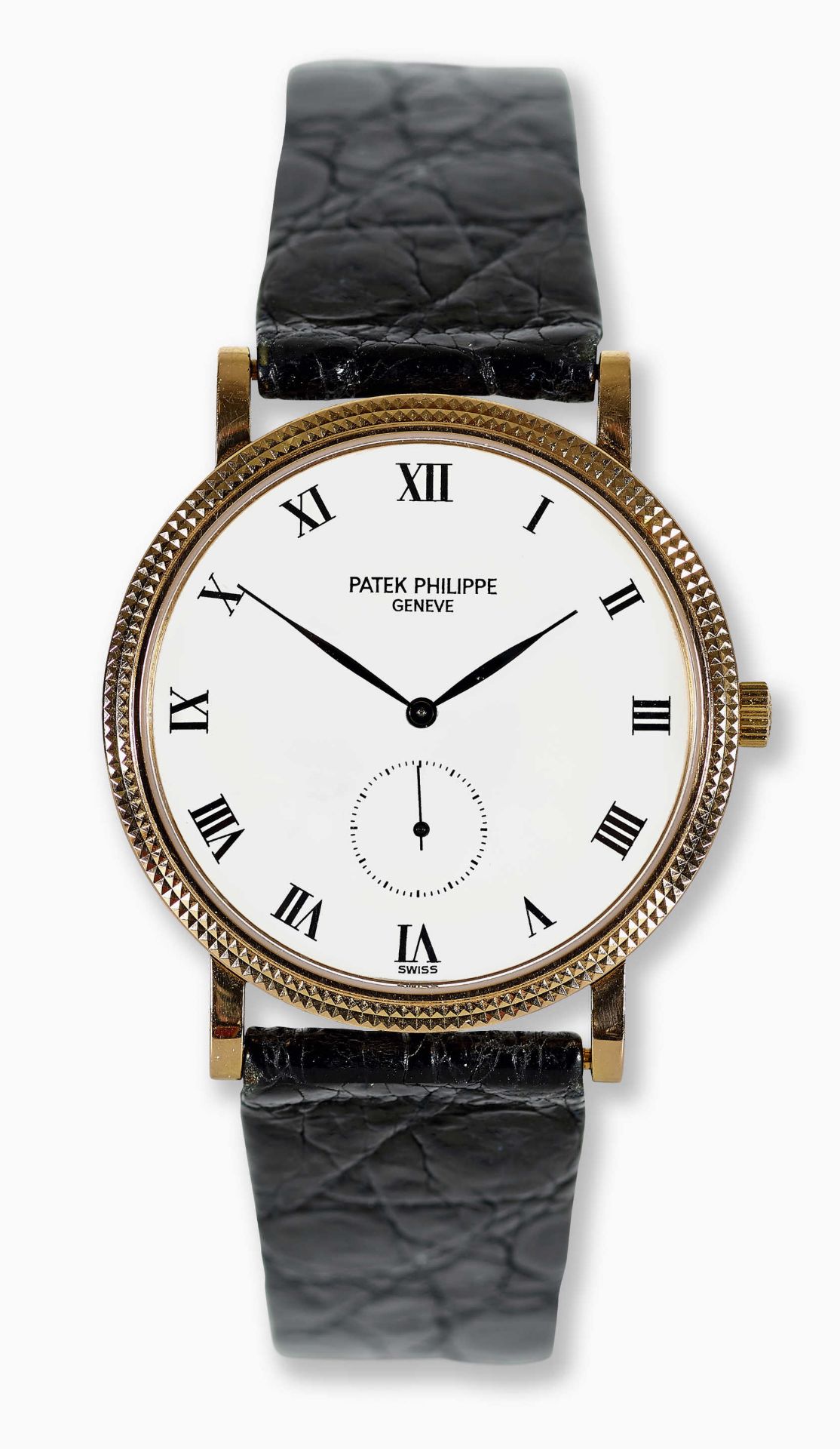 PATEK PHILIPPE: Herrenarmbanduhr "Calatrava Clous de Paris".