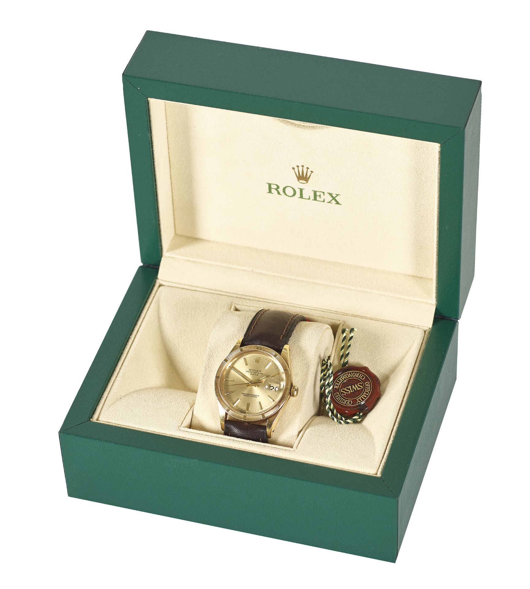 ROLEX: Herrenarmbanduhr "Oyster Perpetual Date". - Image 2 of 2