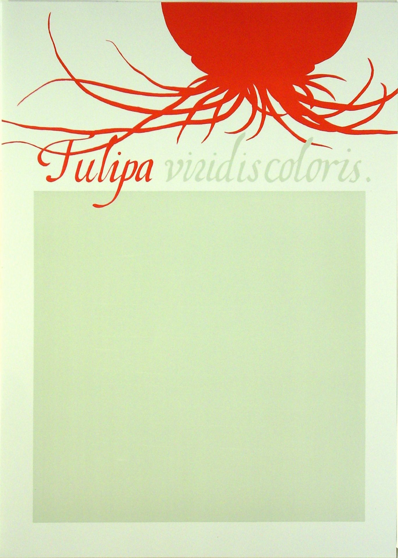 Aribert von Ostrowski (*1953) Tulipa viridiscoloris (1988)