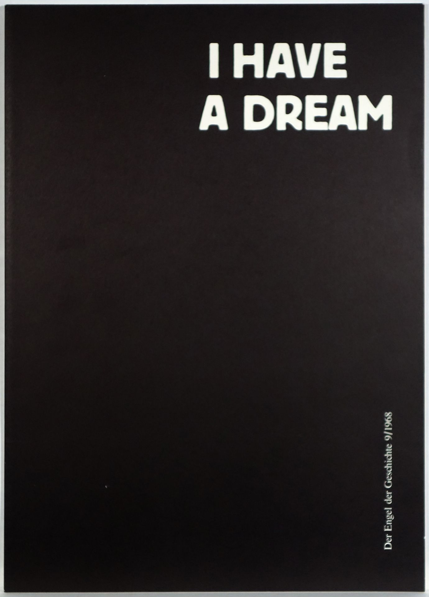 HAP Grieshaber (1909–1981) Engel der Geschichte 9/1968 I have a Dream - für Martin Luther King