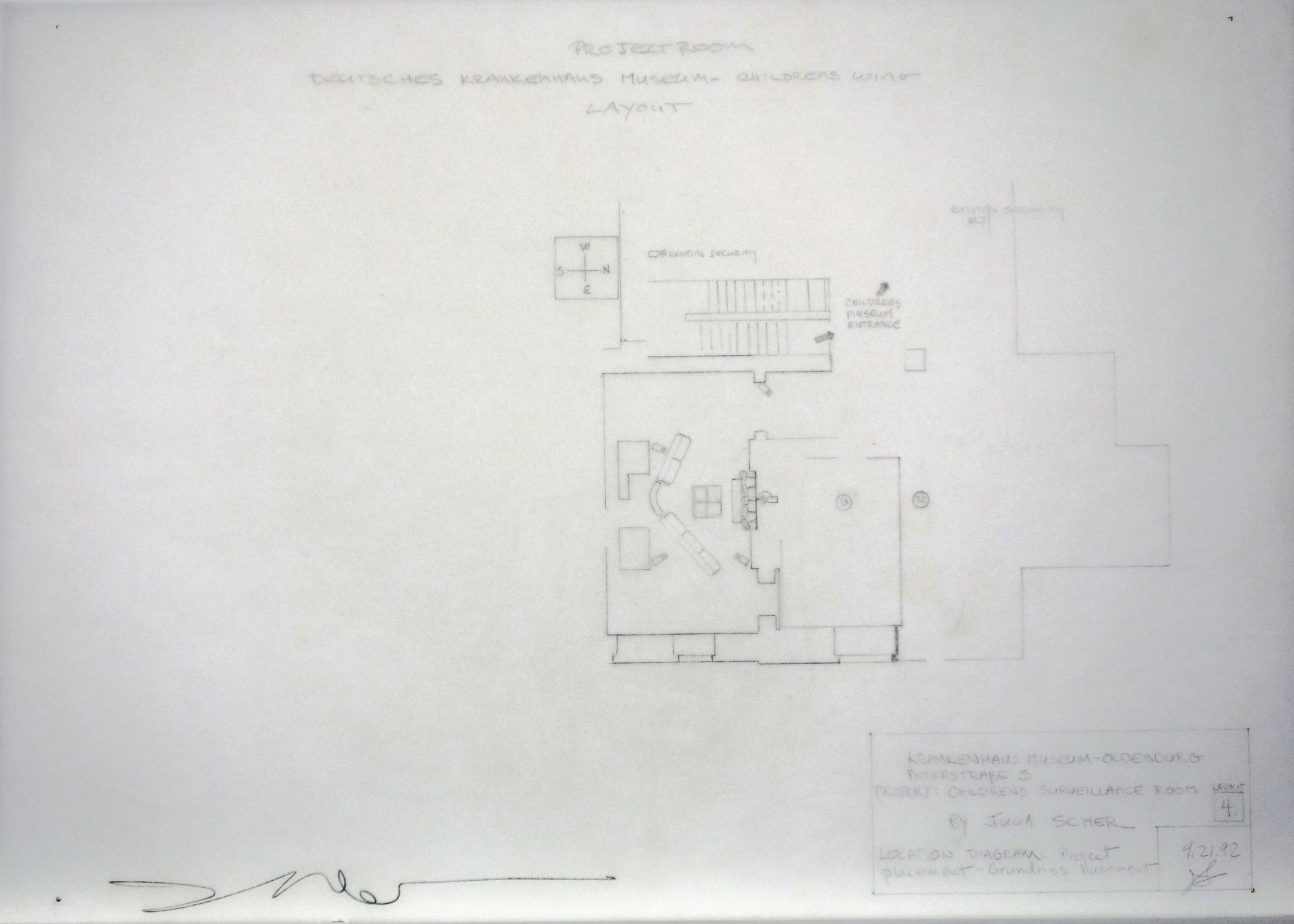 Julia Scher (*1954) Projekt: childrens surveillance room (1992) - Image 5 of 5