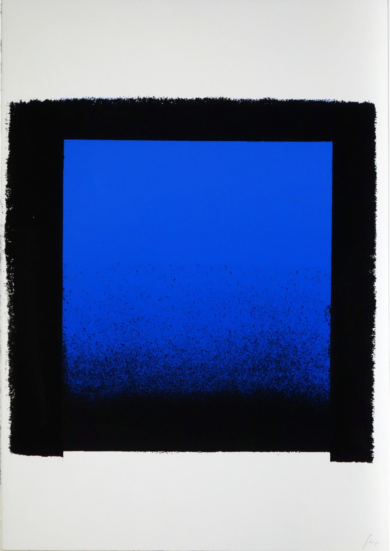 Rupprecht Geiger (1908–2009) Blau-Schwarz (1965)