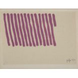 Serigraphie Giorgio Griffageb. 1936 Turin "Farbe auf Leinwand" 1978 u. re. sign. Griffa Exemplar 2/