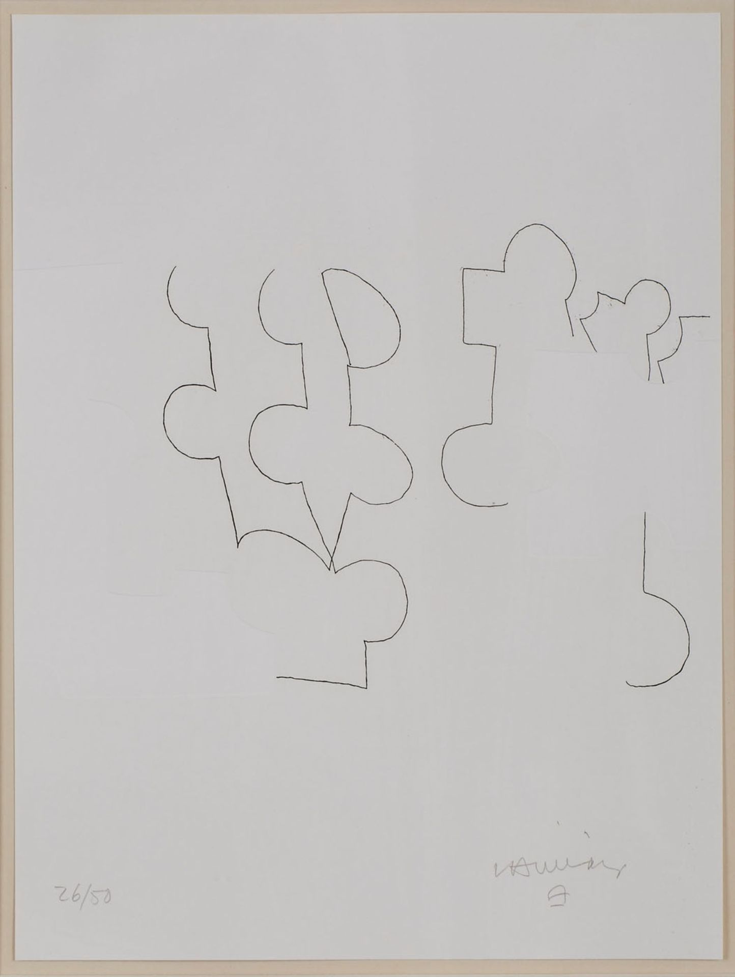 Serie von 8 Prägedrucken/RadierungenEduardo Chillida 1924 San Sebastián - 2002 San Sebastián "Emil - Bild 5 aus 9