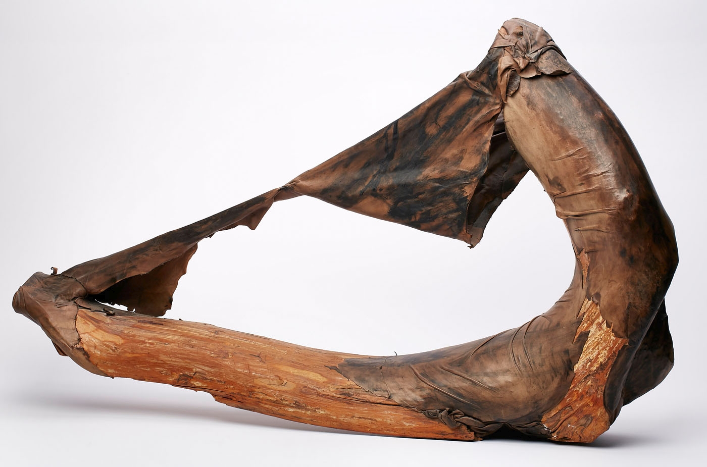 Skulptur Horst Egon Kalinowski1924 Düsseldorf - 2013 Düsseldorf "La Mue" 1979 Holz/Leder, braun H - Image 2 of 2