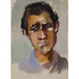 Aquarell Eduard Bargheer1901 Hamburg - 1979 Hamburg "Portrait eines jungen Mannes" u. re. sign. u.