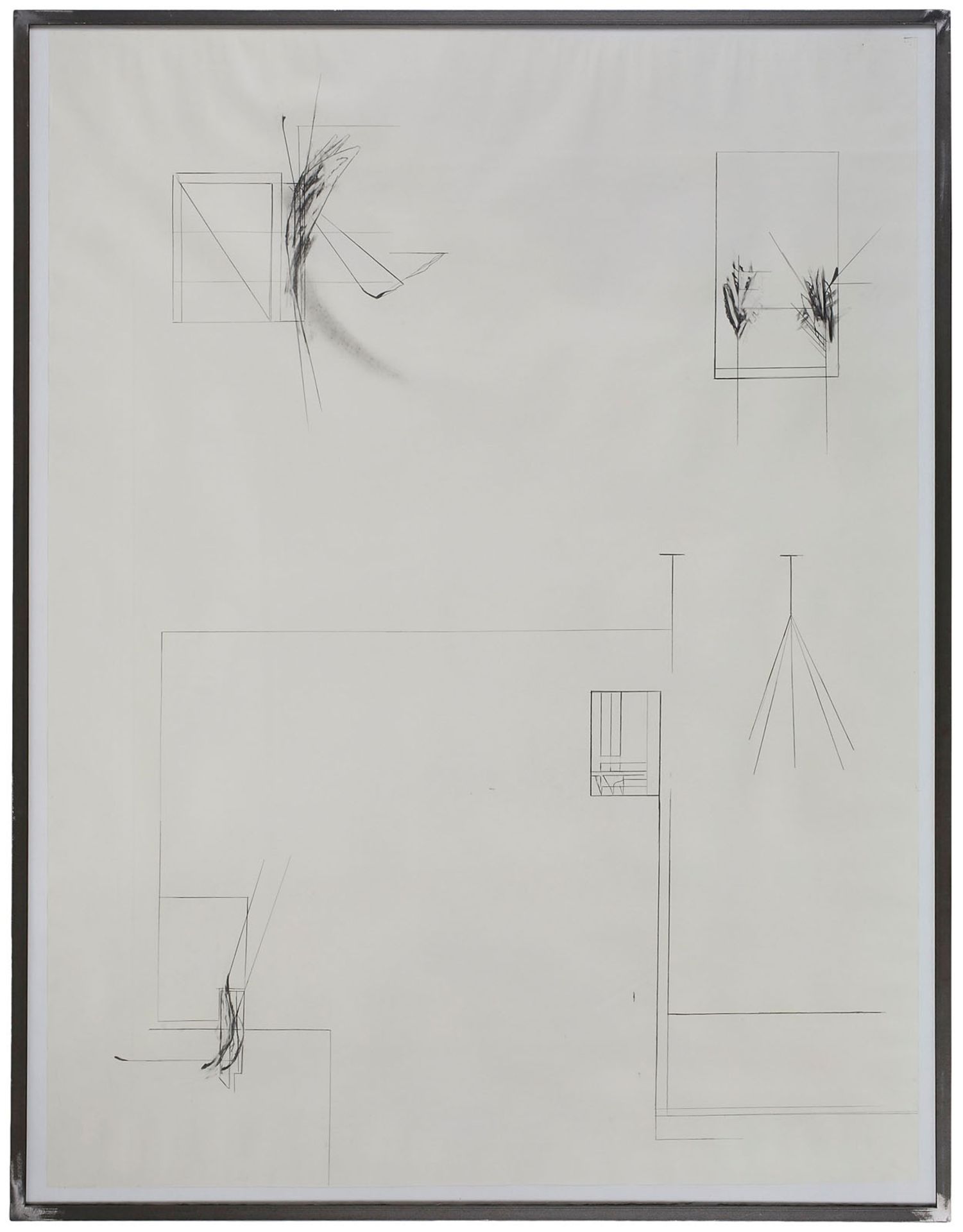 Tuschfederzeichnung auf PapierTobias Raphael Pils geb. 1971 Linz "o.T." 1995 154 x 110 cm, gerahmt