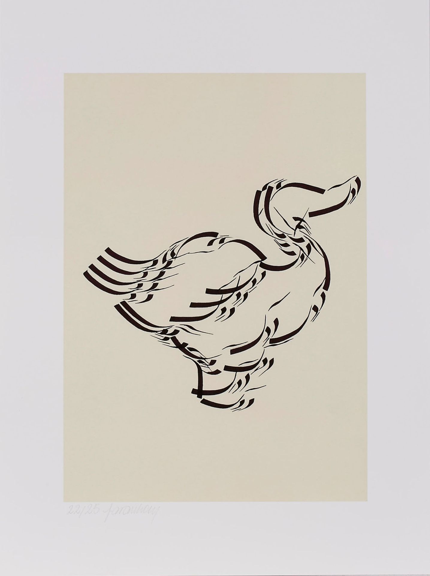 12 Zoomorphic Calligraphy PrintsParastou Forouhar geb. 1962 Teheran "Persian for beginners" 1997 - Image 2 of 5