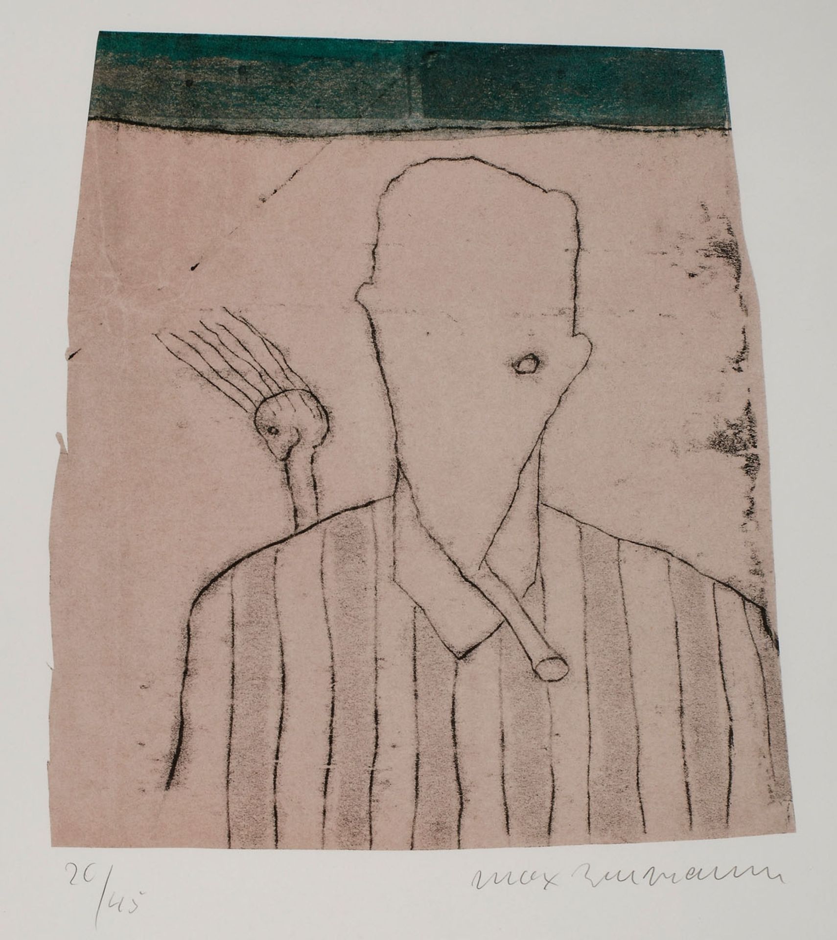 11 Lithographien Max Naumann geb. 1949 Saarbrücken "o.T." jew. u. re. sign. Max Naumann, Exemplare - Bild 10 aus 12