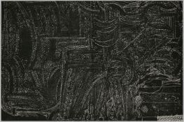 Lithographie Zeitgenössischer Künstler 20. Jh. "o.T." aus d. Serie "Rencontres" 32,4 x 48,8 cm (