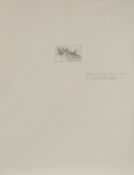 Bleistiftzeichnung Nach Landschaftsmaler d. 19. Jh. ( A. Böcklin) "Villa am Meer" monogr. u. dat. MB