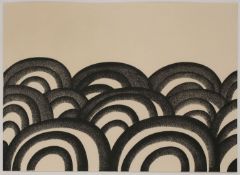 Lithographie Werner Knaupgeb. 1936 Nürnberg "Sahara" 1965 Exemplar 40/80, 19 x 26,5 (