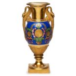 Vase mit Schwanenhenkeln, Empire-Stil,