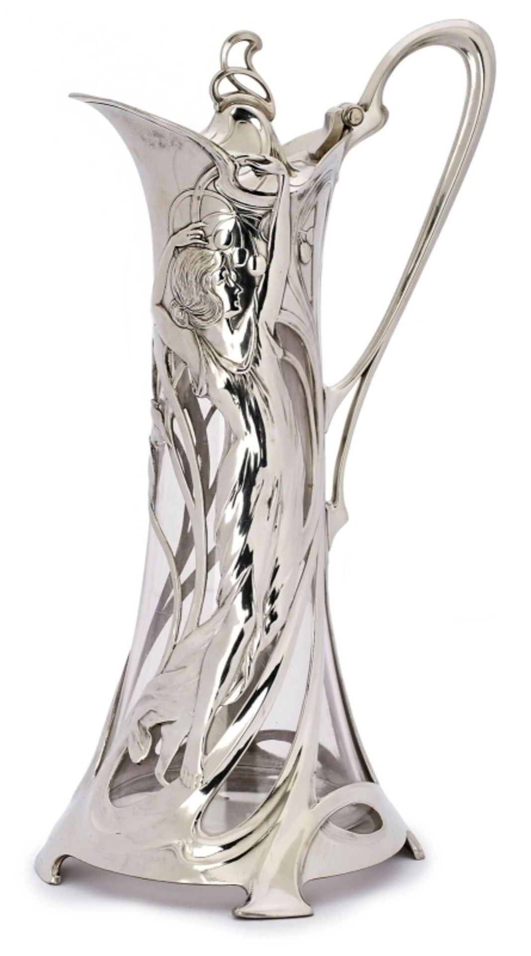 Gr. Karaffe, Jugendstil, WMF um 1900.