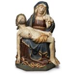 Gr. Pietà, mittelrheinisch um 1430.