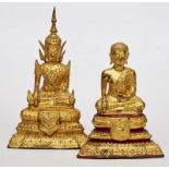 Satz von 2 kl. Buddhas, Thailand wohl