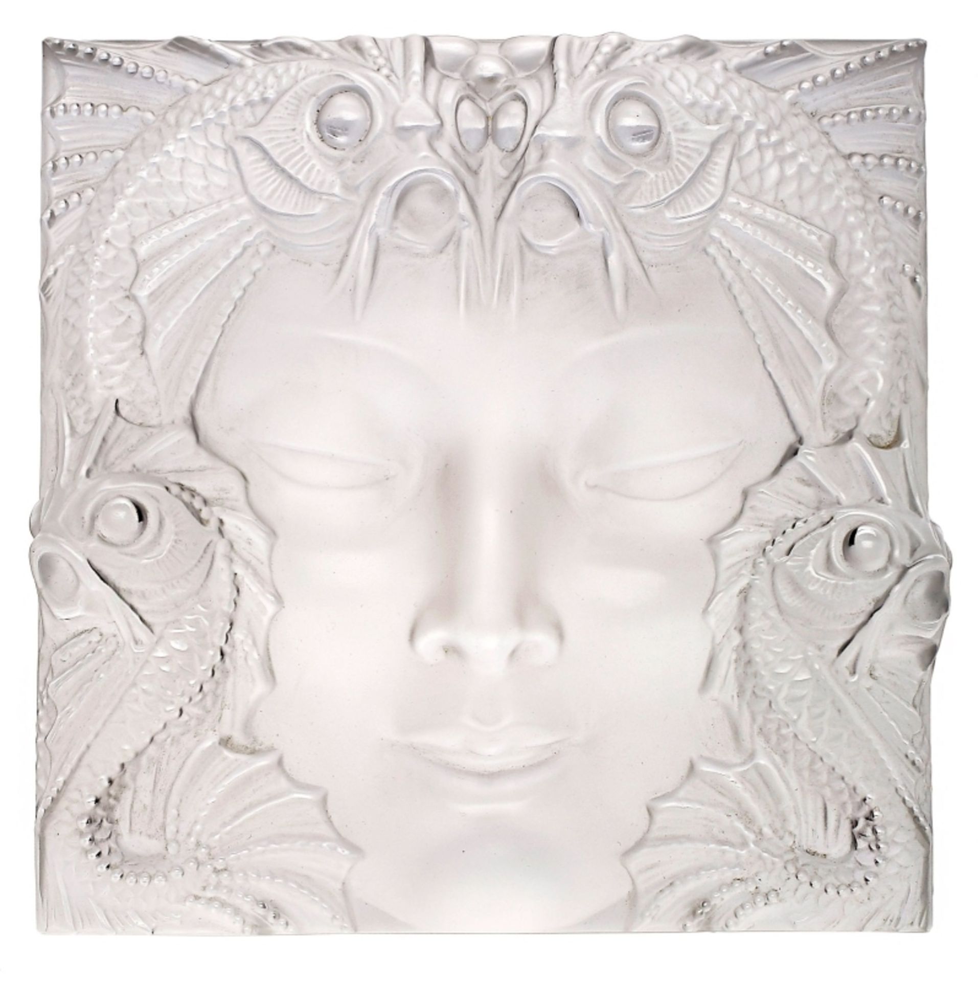 Wandrelief "Masque de femme", Lalique