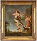 Gemälde Figurenmaler um 1820 "Diana -
