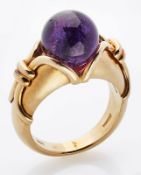 Amethyst-Ring Bulgari. 18 kt GG,