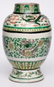 Gr. Vase "Drachen", China wohl 18. Jh.