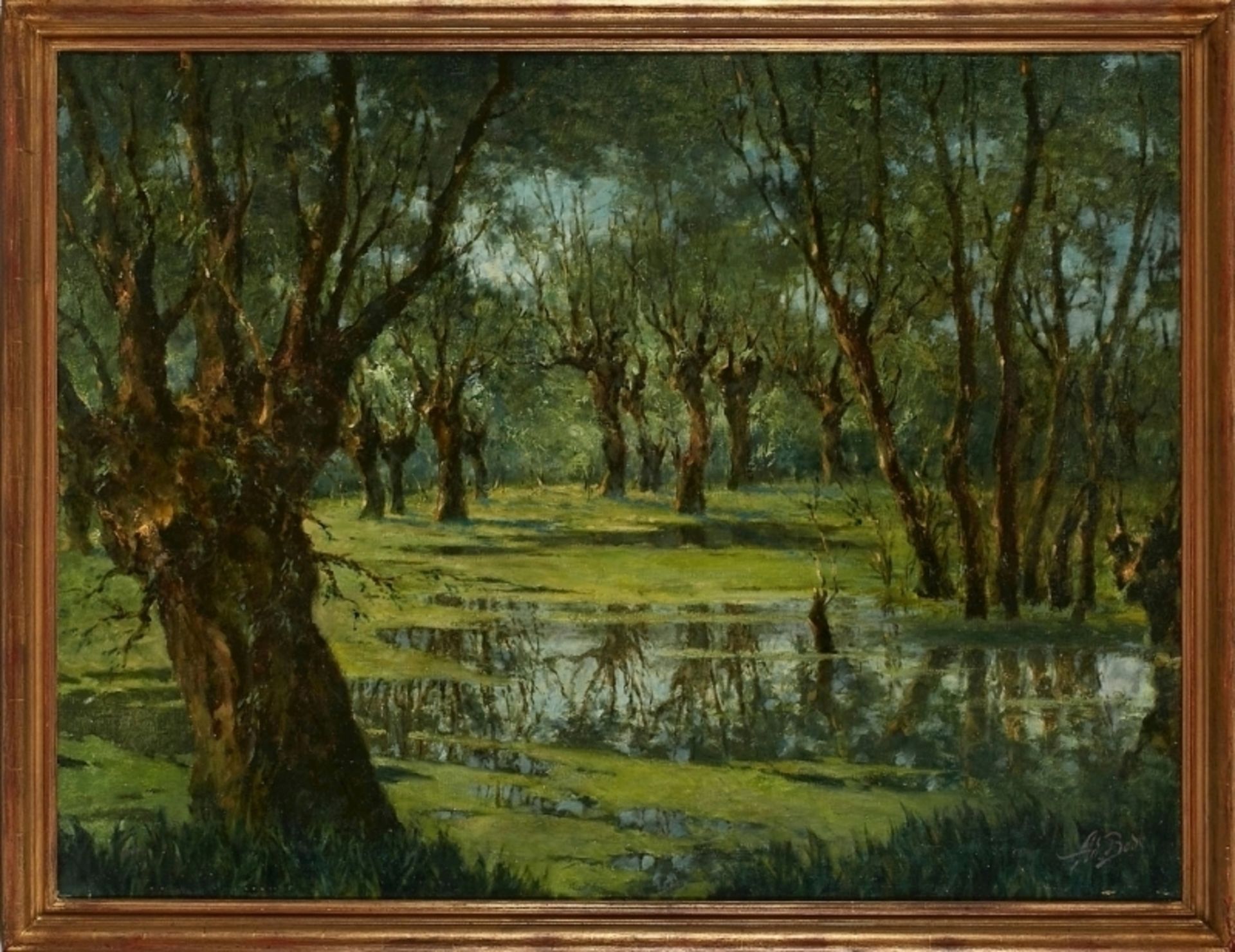 Gemälde Adolf Bode 1904 Offenbach -