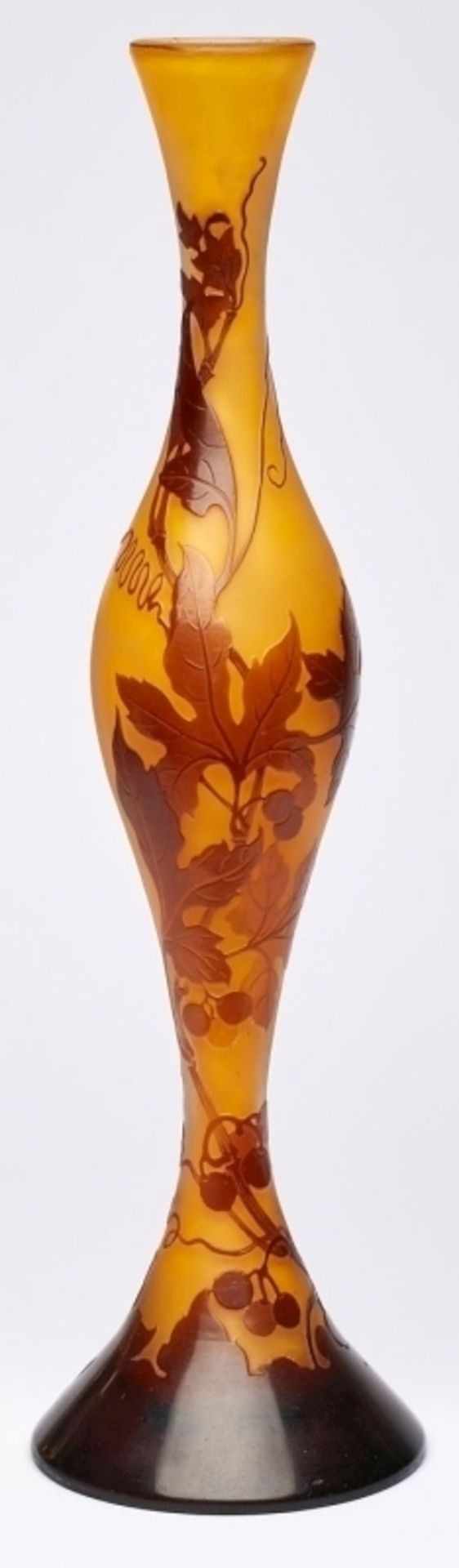 Solifleur-Vase "Wilder Wein", Gallé