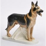 Schäferhund, Meissen um 1940. Entw.: