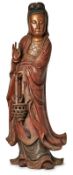 Gr. Holzskulptur Guanyin, China wohl