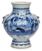 Vase mit Figurenszenen, China wohl um