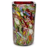 Millefiori-Vase, Murano wohl um 1950.