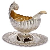 Saucière in Muschelform, deutsch wohl