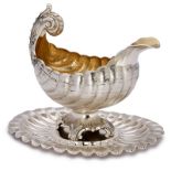 Saucière in Muschelform, deutsch wohl