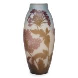 Gr. Vase mit Blütendekor, Gallé um