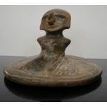 Keramik-Figur wohl Mittelamerika um