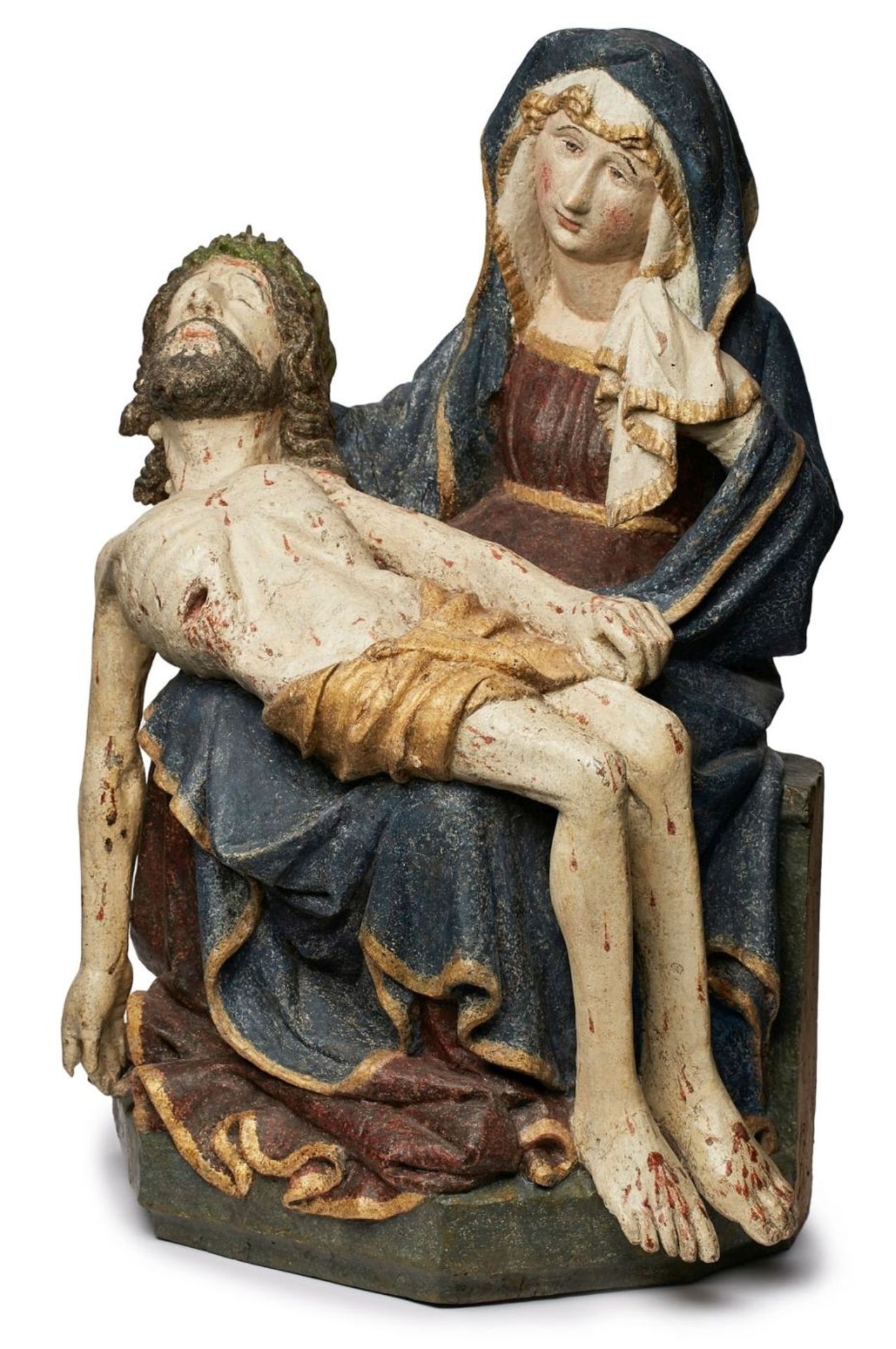 Gr. Pietà, mittelrheinisch um 1430. - Image 2 of 3