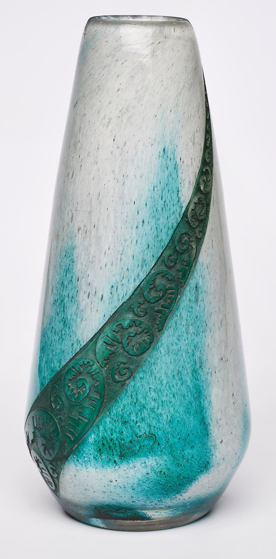 Gr. Vase mit Vogelmotiv, Legras wohl - Image 2 of 2