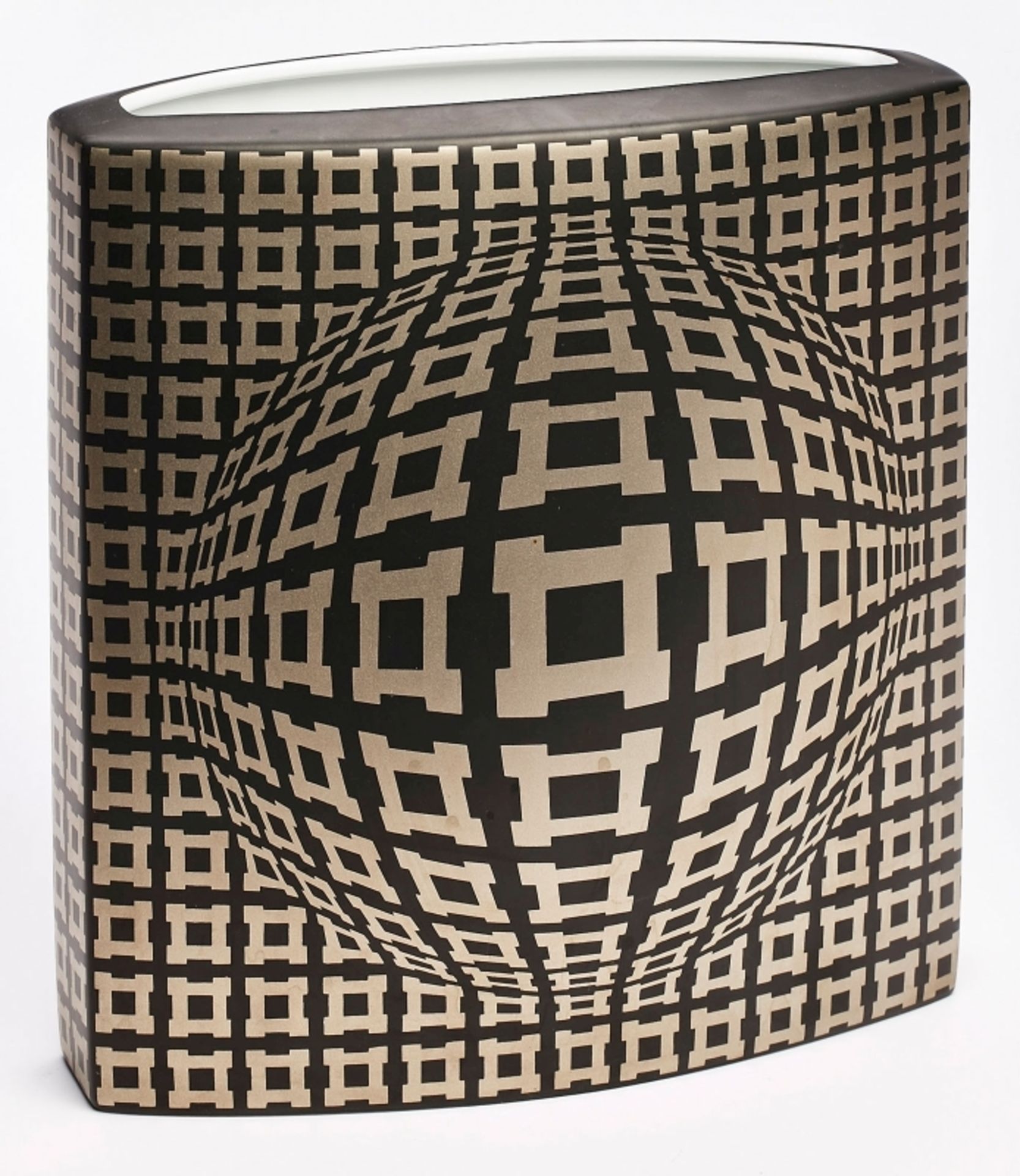 Vase "Vega", Op Art, Rosenthal studio