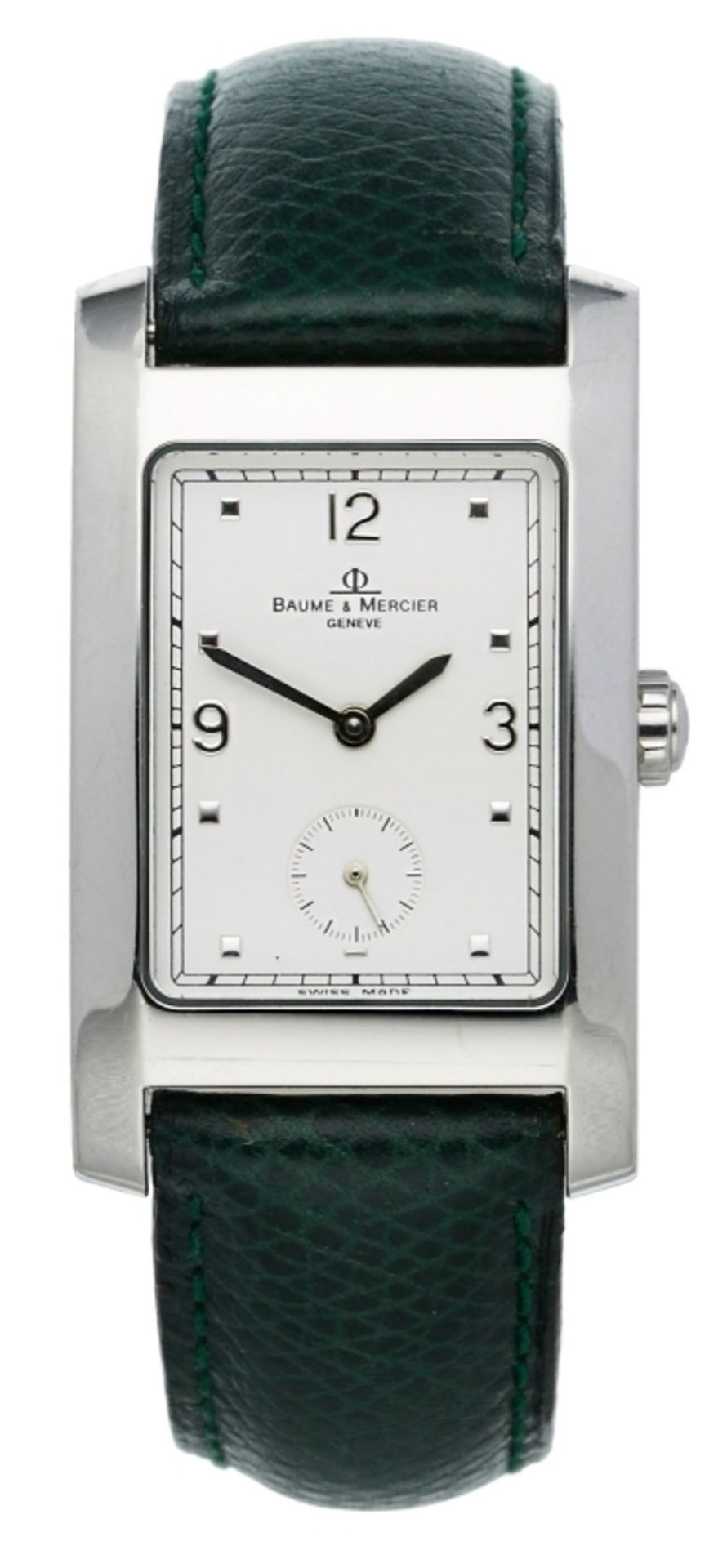 Unisex-Armbanduhr Baume & Mercier "Hampton", um 2000. Stahl, Quarz.