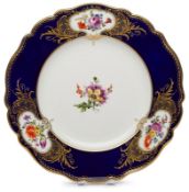 Teller mit Blumendekor, Meissen Pfeifferzeit (1924-´34).