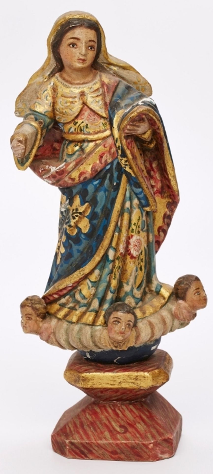 Kl. Holzskulptur, Madonna auf