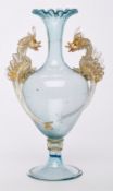 Gr. Amporen-Vase, wohl Salviati, Murano.