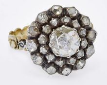 Diamant-Rosen-Ring um 1900