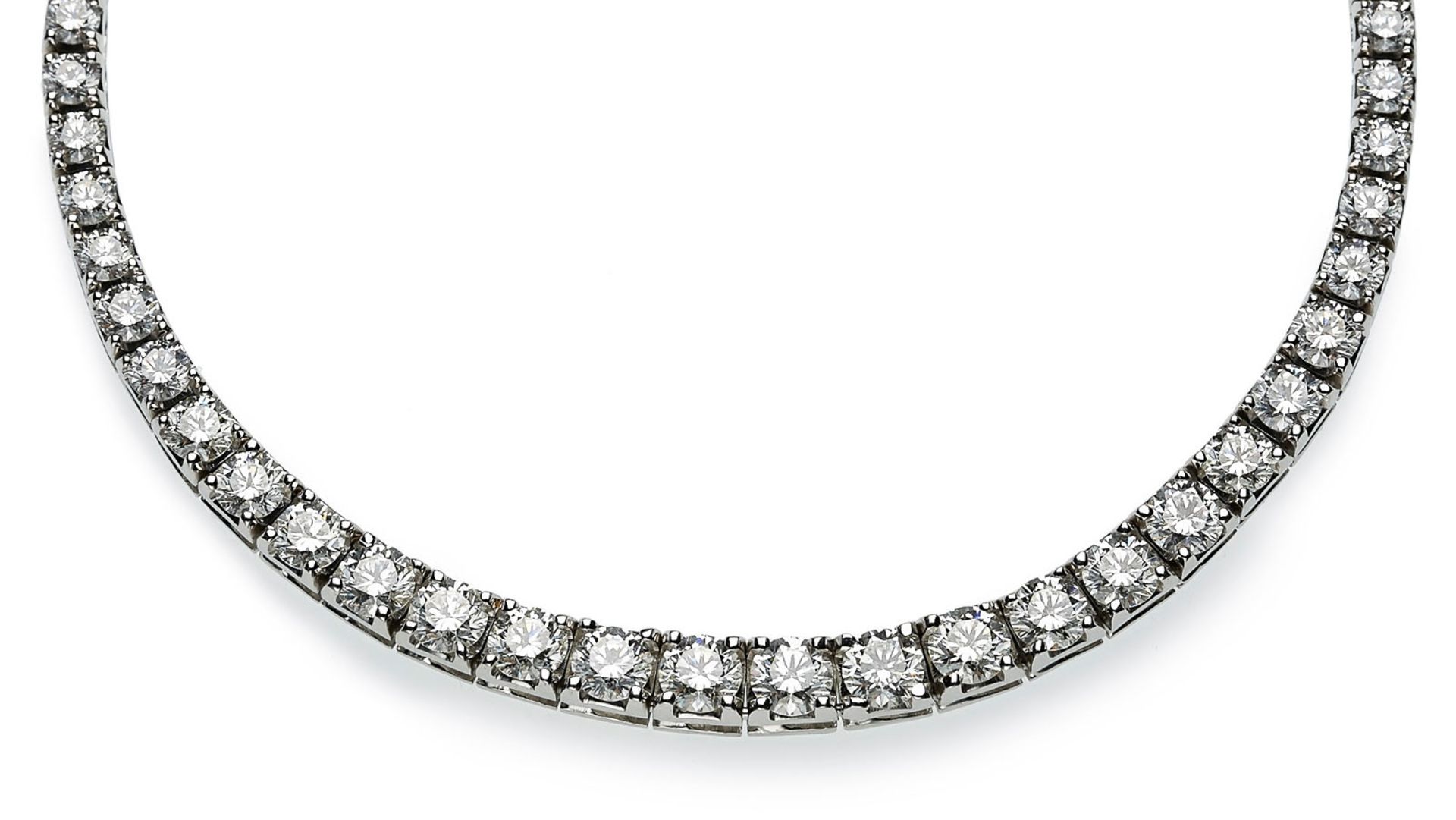 Brillant-Collier. Brillanten zus. 13,80 ct. - Image 6 of 6