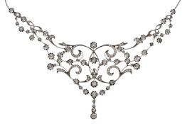 Jugendstil-Diamant-Collier um 1900