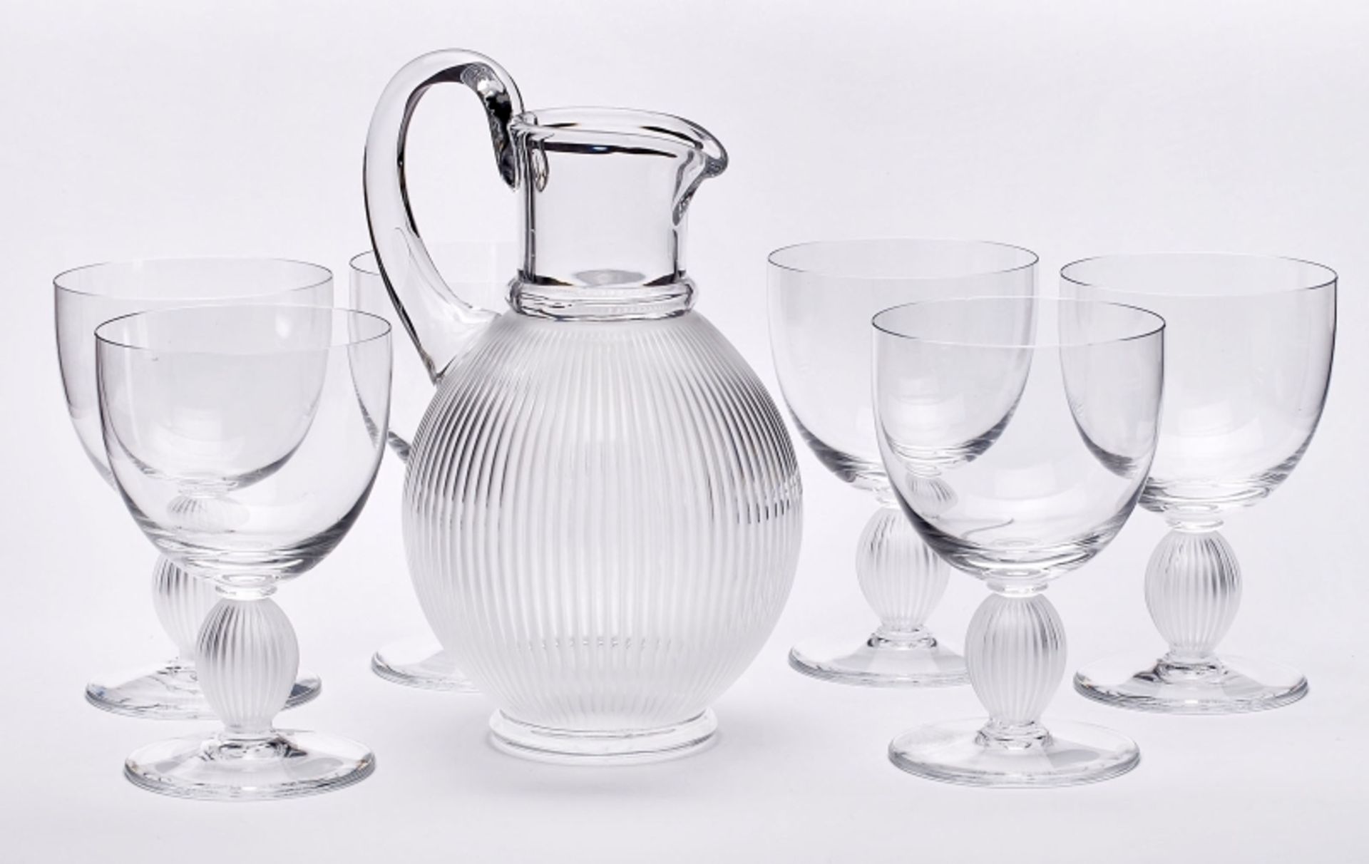 Wein-Set für 6 Pers., Lalique 2. Hälfte 20. Jh. - Bild 3 aus 3