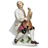 Lautenspieler, Meissen um 1745.